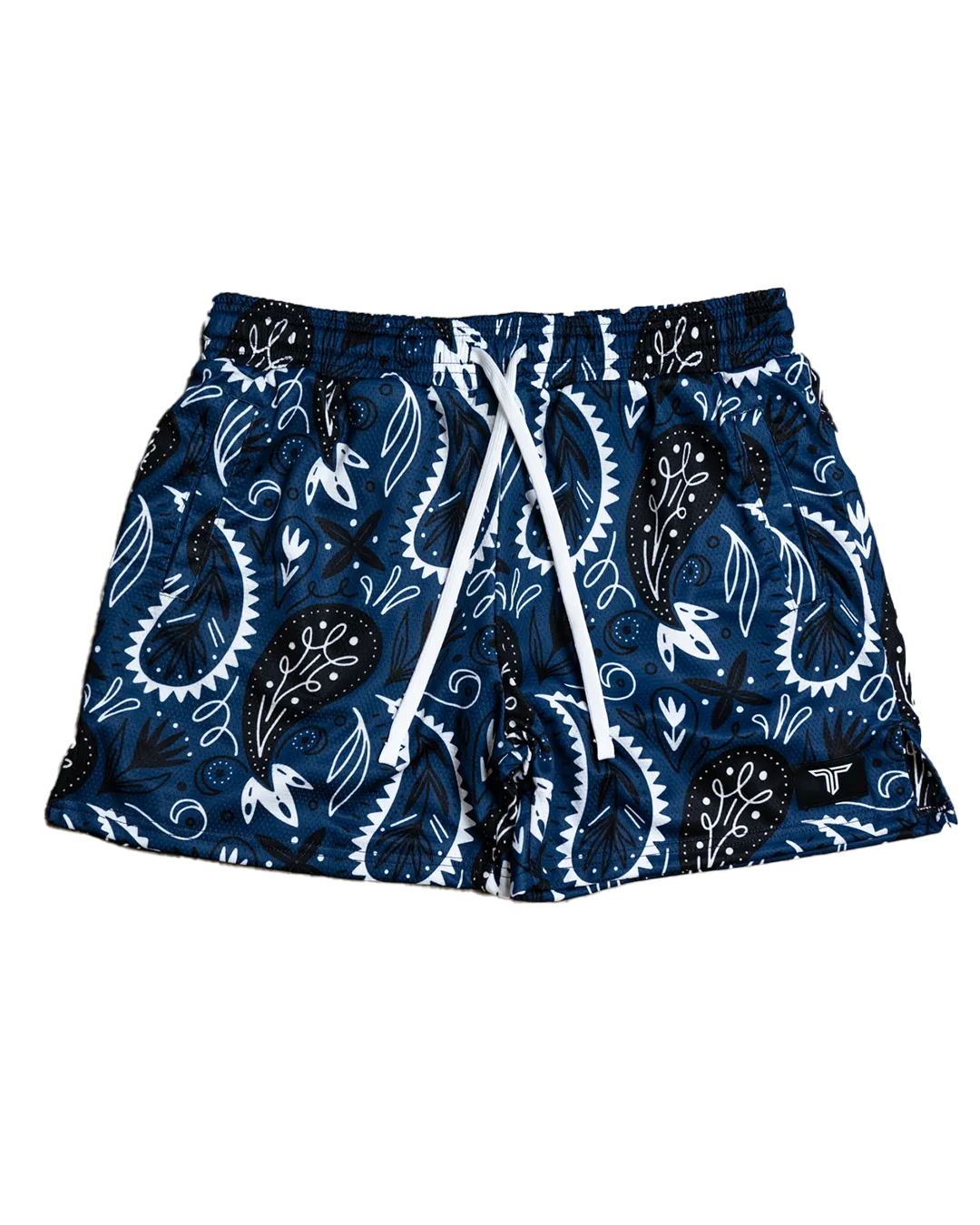 Bandana Mesh Training Short (5" Inseam) - Blue