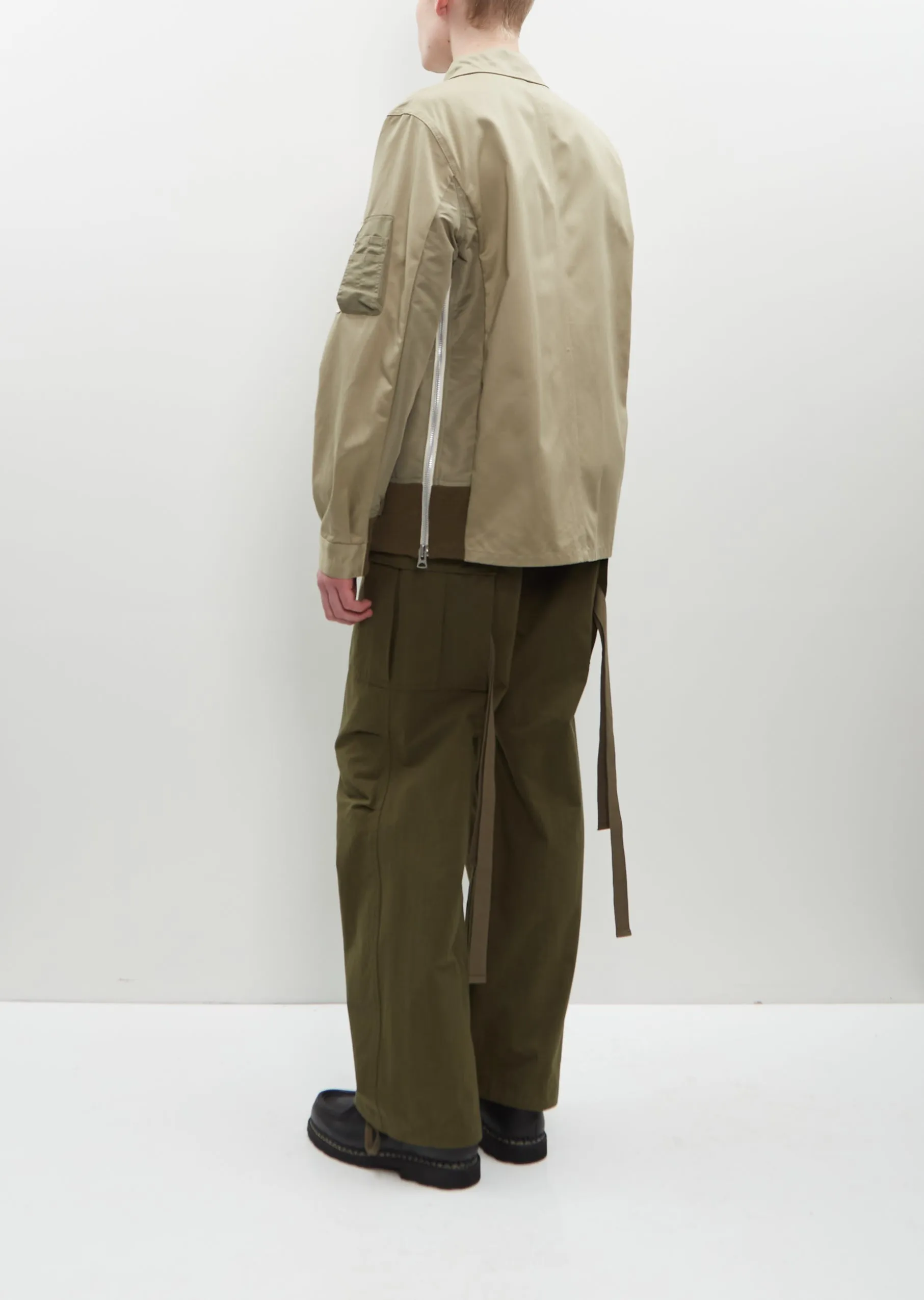 Cotton Chino x Nylon Twill Blouson