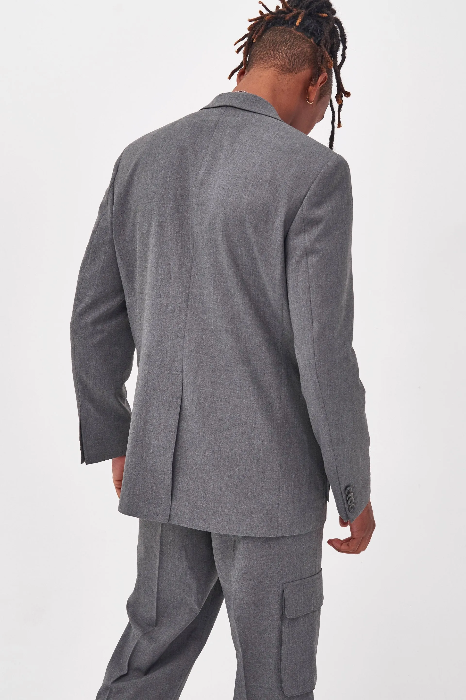 Grey Utility Blazer
