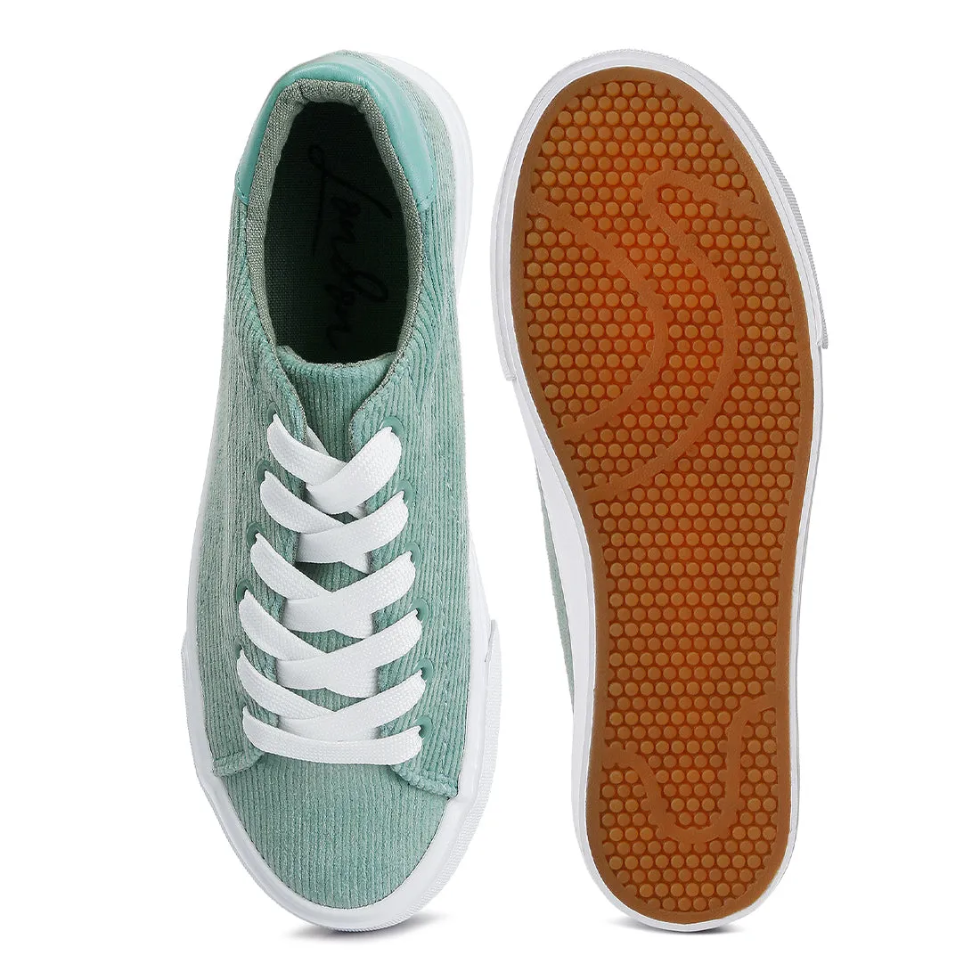 Hyra Solid Flatform Canvas Sneakers