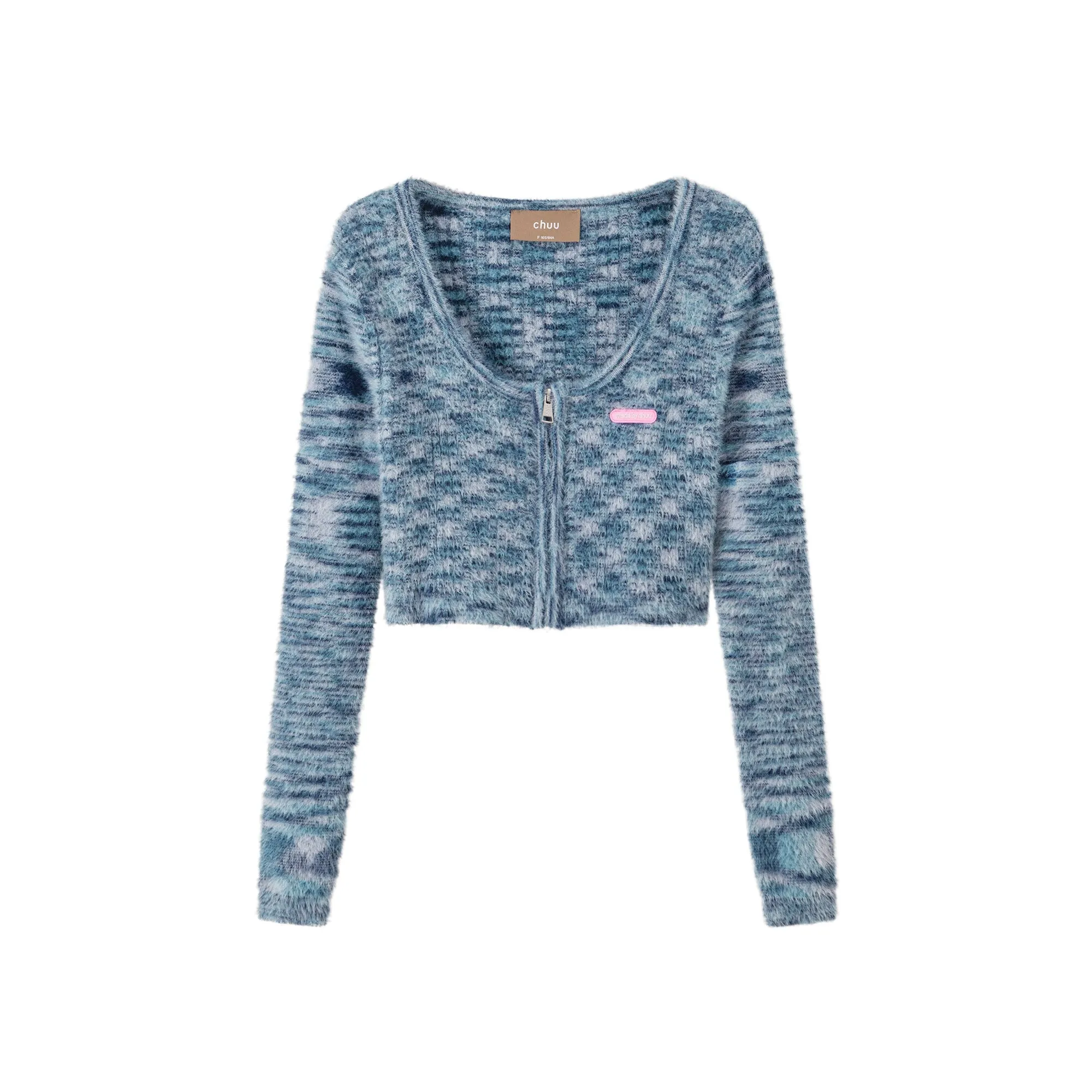 Like A River Cropped Zip-Up Cardigan