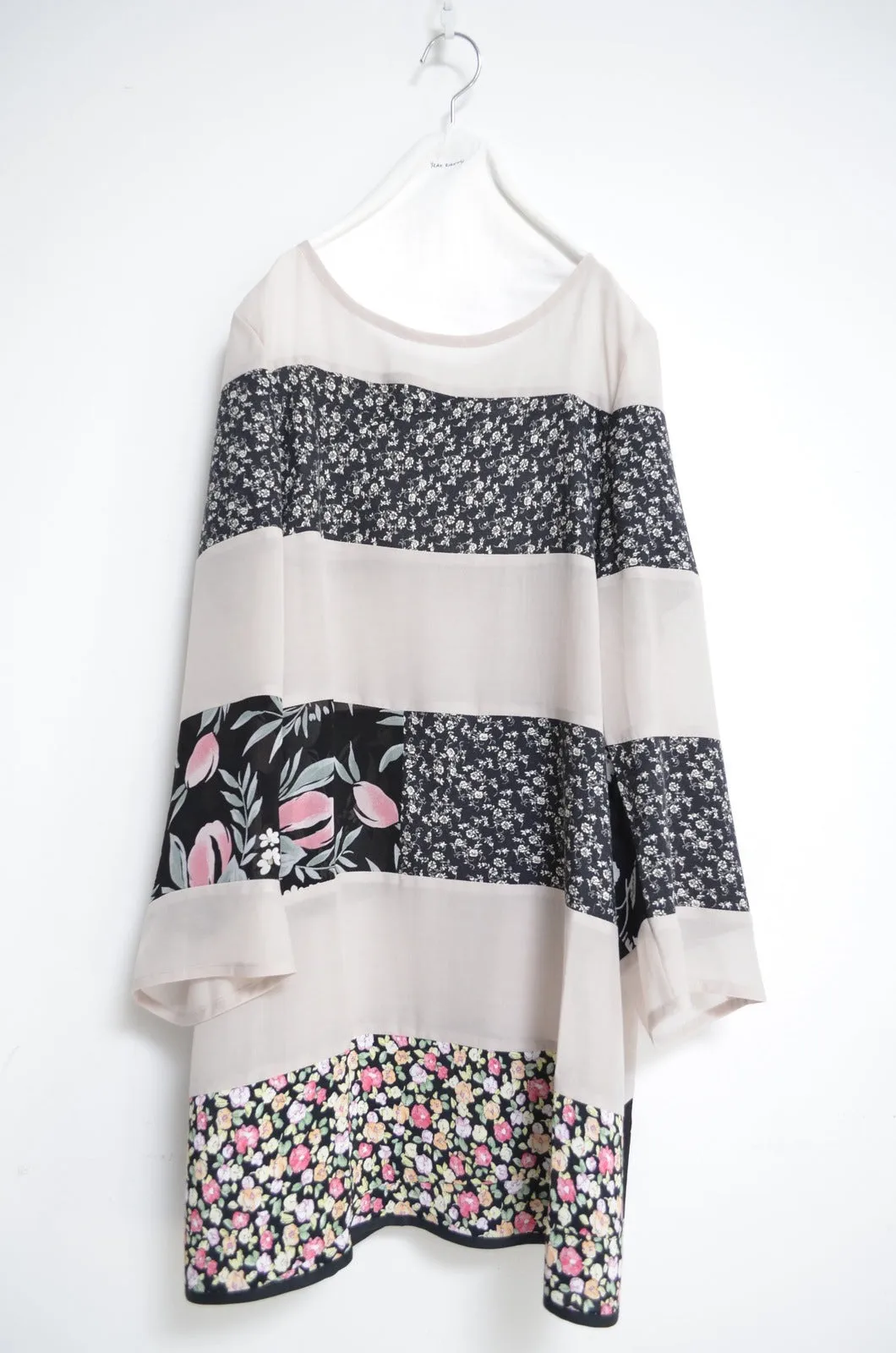 STRIPED CHIFFON OP