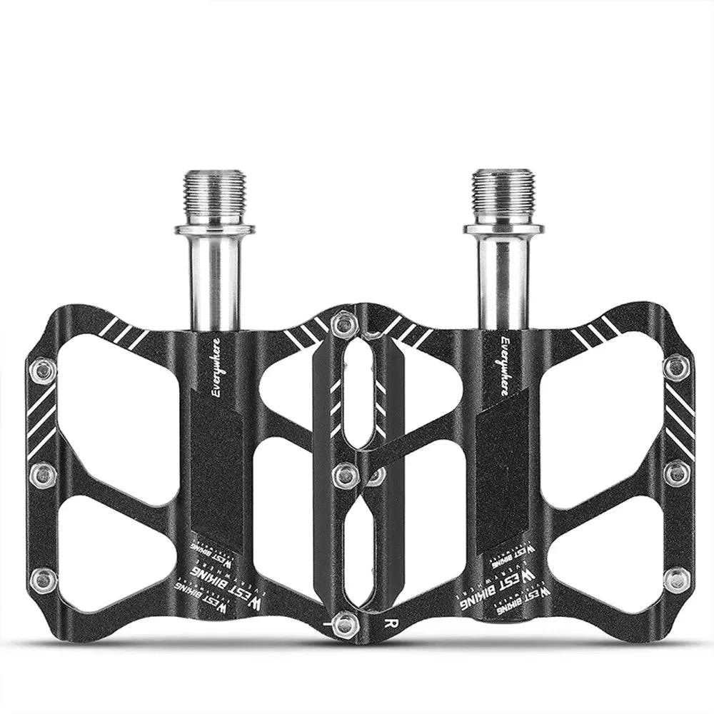 Ultralight Aluminum Alloy Bicycle Pedals 3 Bearings Bike Pedals AntiSlip Waterproof Flat Wide Bike Pedals Cycling Accessories