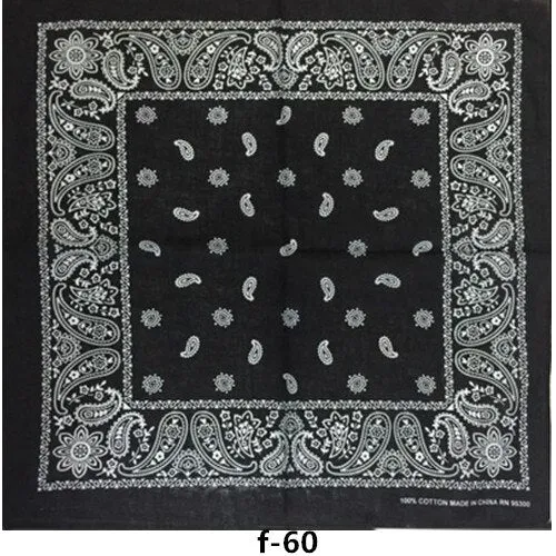 Wenkouban 100% Cotton Purple Rose Punk Hip Hop Headwear Kerchief Bandanas Foulard Neckerchief Square Scarf For Women/Men/Boys/Girls