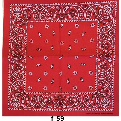 Wenkouban 100% Cotton Purple Rose Punk Hip Hop Headwear Kerchief Bandanas Foulard Neckerchief Square Scarf For Women/Men/Boys/Girls
