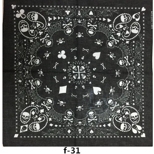 Wenkouban 100% Cotton Purple Rose Punk Hip Hop Headwear Kerchief Bandanas Foulard Neckerchief Square Scarf For Women/Men/Boys/Girls