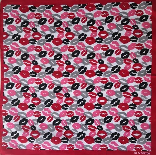 Wenkouban 100% Cotton Purple Rose Punk Hip Hop Headwear Kerchief Bandanas Foulard Neckerchief Square Scarf For Women/Men/Boys/Girls